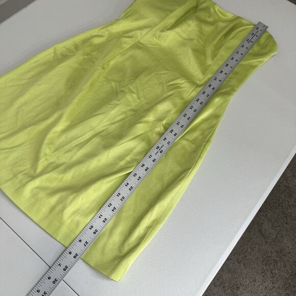 Elliatt Womens Dress M Lime Green Emani Strapless Corset Bust Satin Y2K Party - Picture 7 of 14